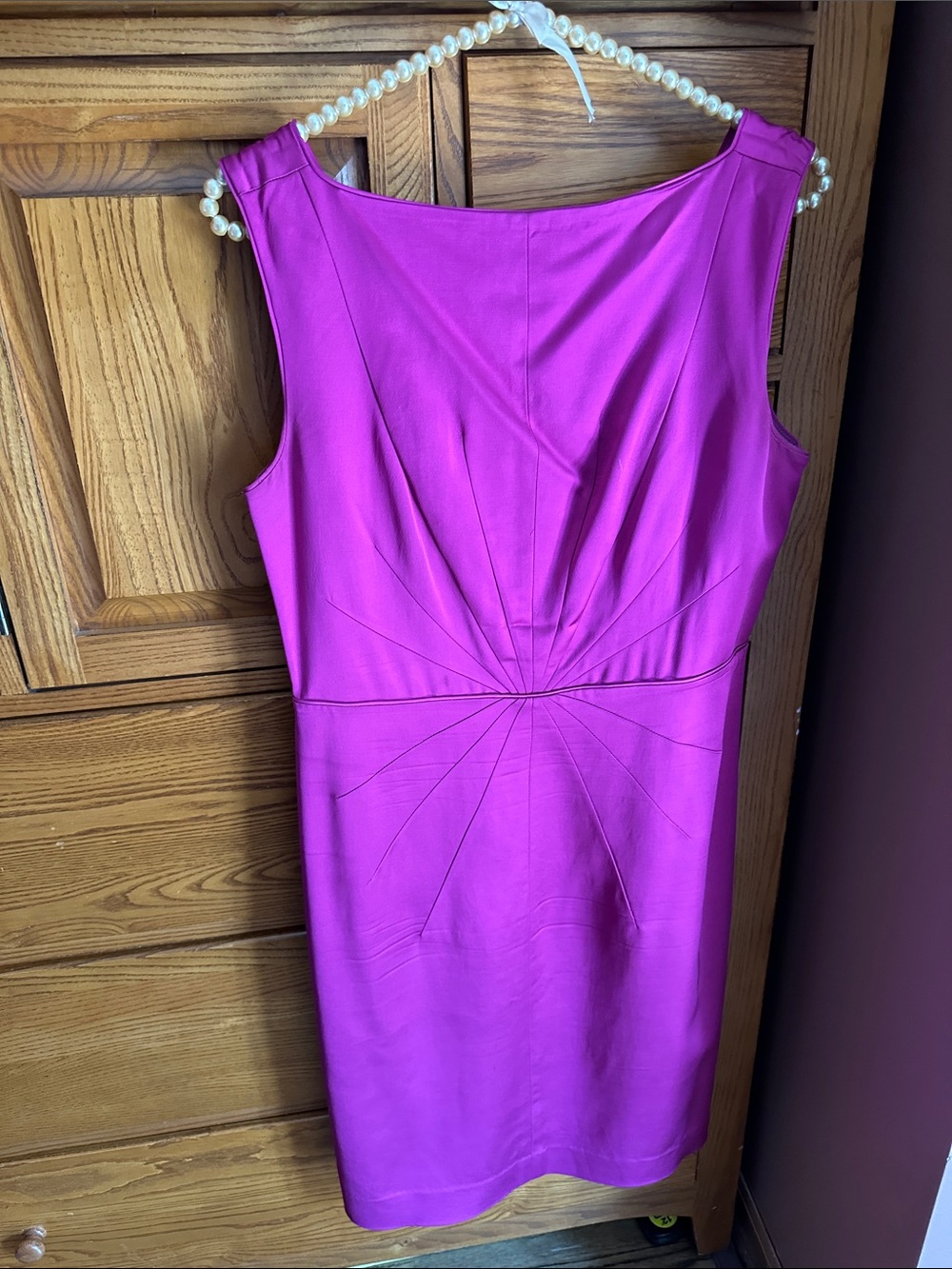 Banana Republic Magenta Sleeveless Sheath Dress